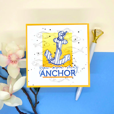 You Are My Anchor Impress-ion Press + Foil Plates and Coordinating Dies Bundle