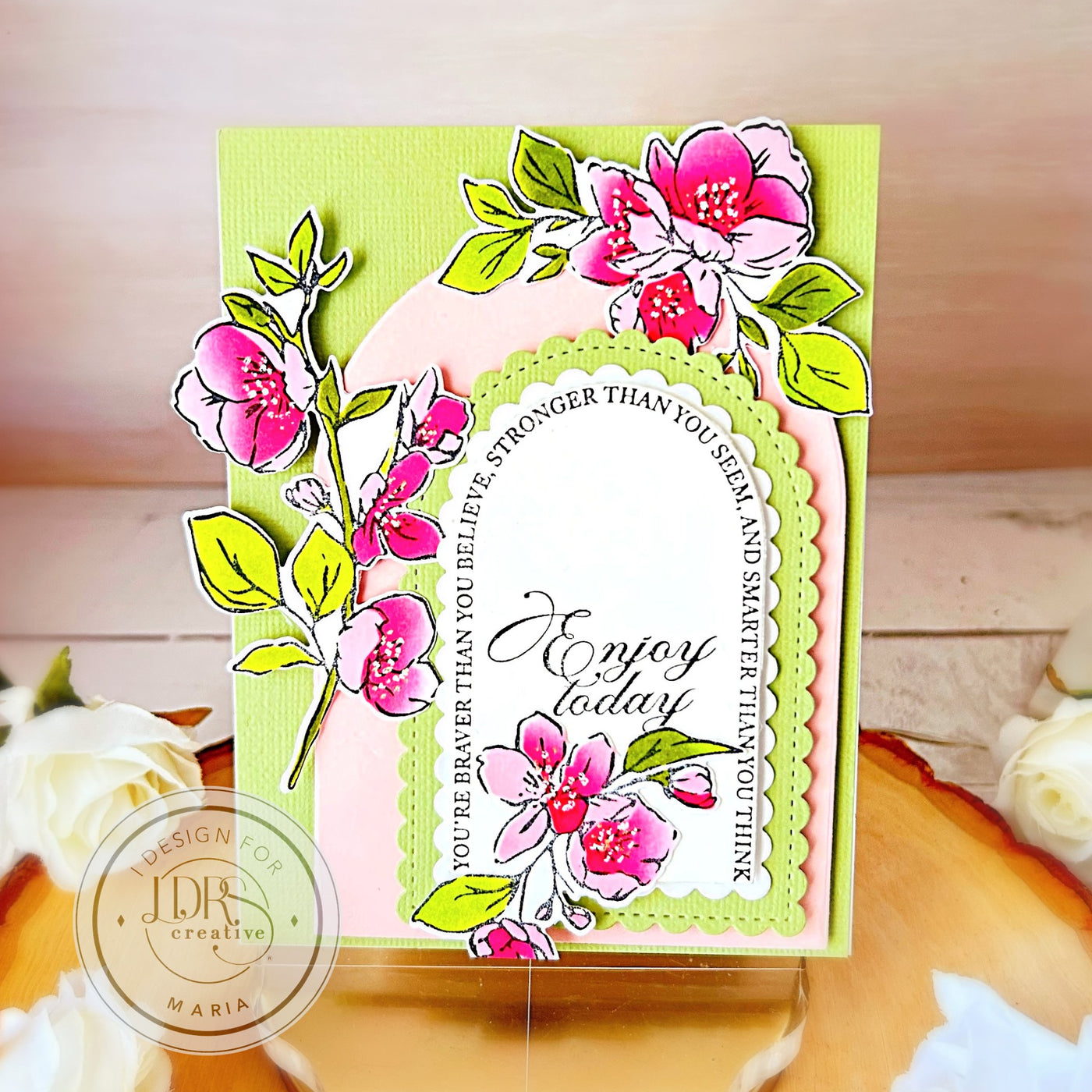Apple Blossom Swag Impress-ion Press + Foil Plates, Dies, and Layering Stencils Bundle