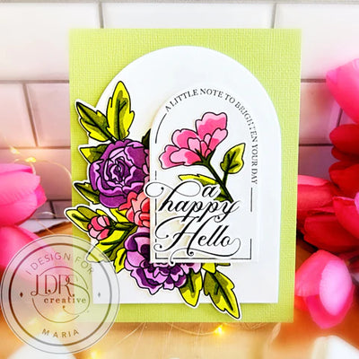 Joyful Blooms Bundle Stamps, Dies, and Layering Stencils Bundle