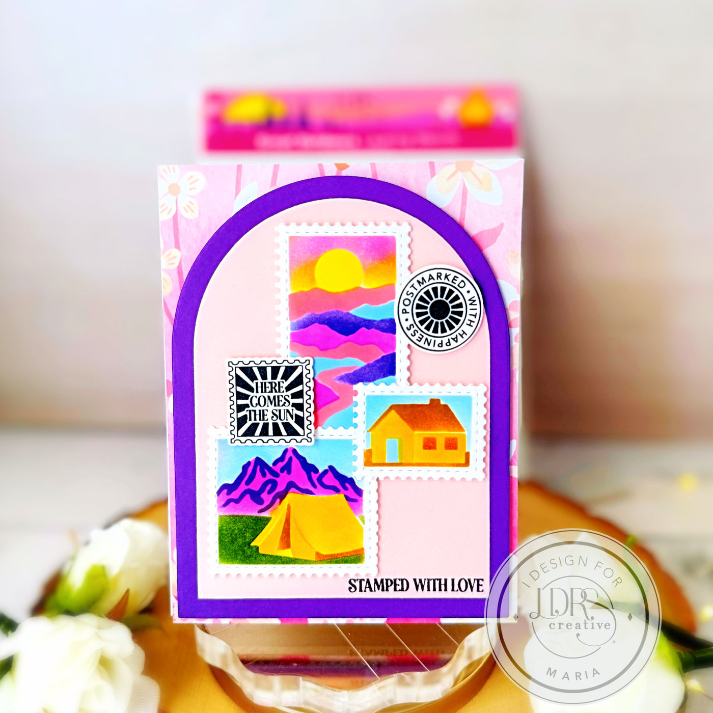 Great Outdoors Postage Collage Stamps and Layering Stencils Bundle