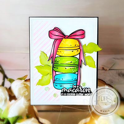 Macarons Stamps and Coordinating Dies Bundle
