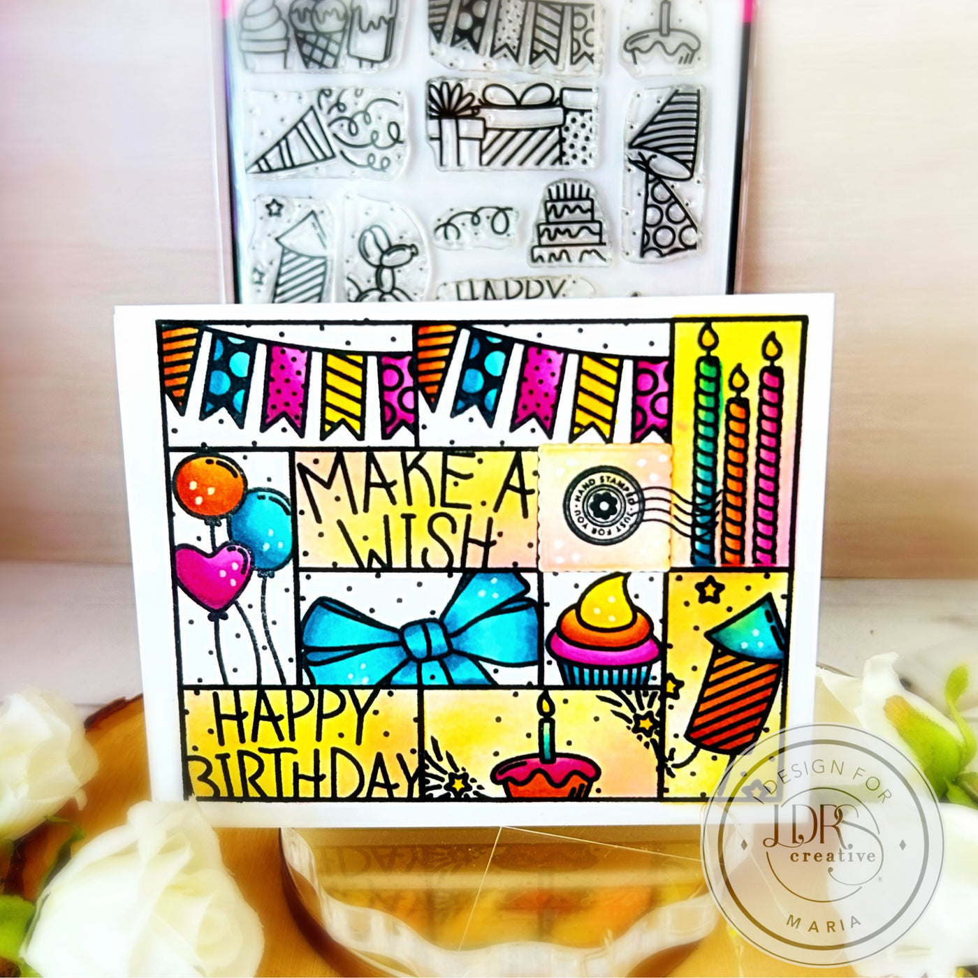 Birthday Puzzle Scenes 6x8 Stamps