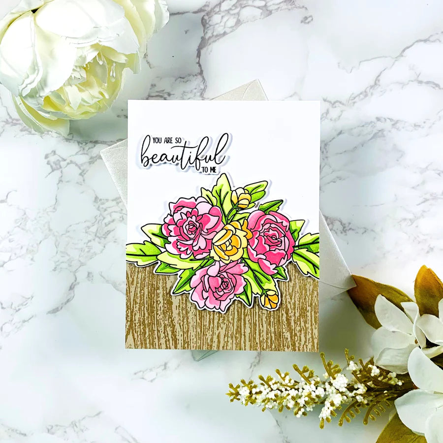 Joyful Blooms Bundle Stamps, Dies, and Layering Stencils Bundle