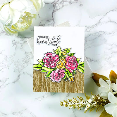 Joyful Blooms Bundle Stamps, Dies, and Layering Stencils Bundle