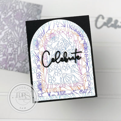 Wall Flower impress-ion Press + Foil Plate