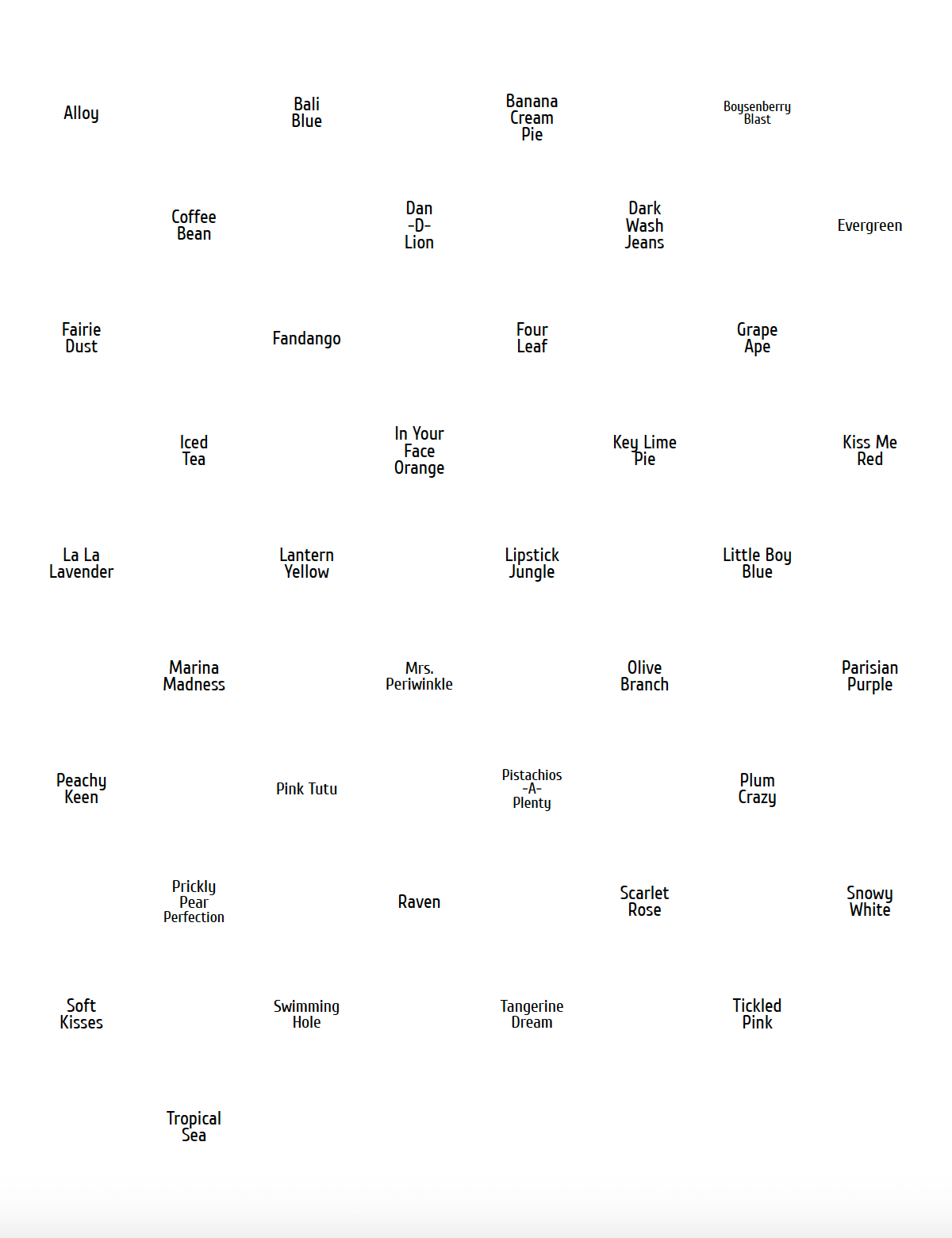 Dip-N-Dab Ink Pouncer - Printable Hybrid Ink Names - Round Labels