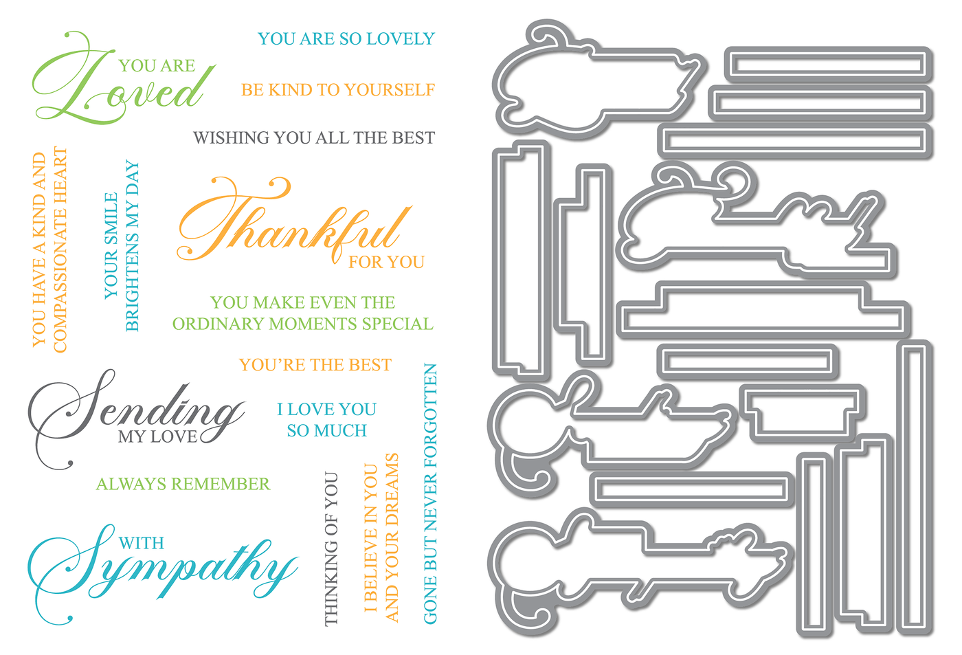 Sending My Love Stamps and Coordinating Dies Bundle