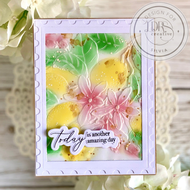 Fruit Tree 3D 6x6 Embossing Folder
