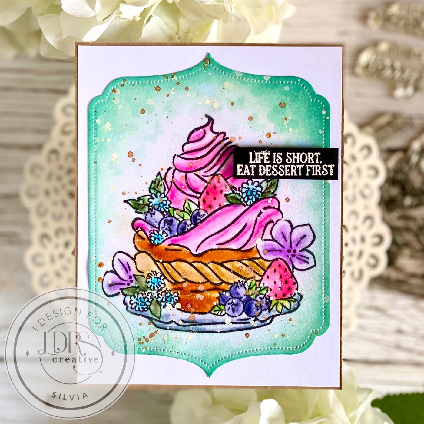 French Patisserie Stamps, Layering Stencils, and Coordinating Dies Bundle