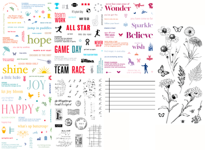 Spring Collage Stamps Bundle