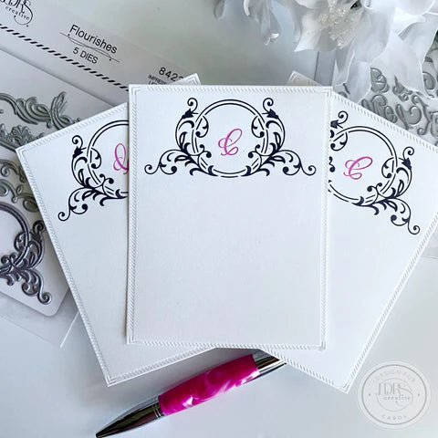 Elegant Monogram Alpha 3/4" Impress-ion Press + Foil Plates