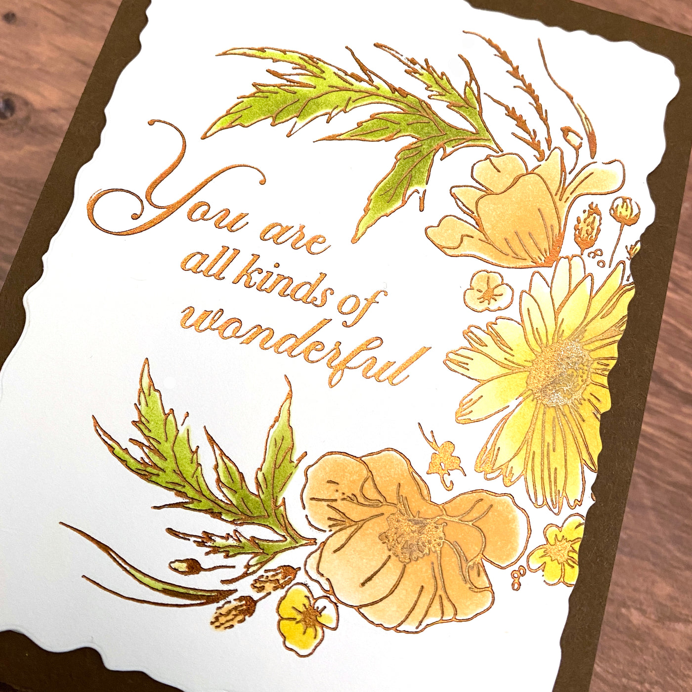 Wildflower Wreath Impress-ion Press + Foil Plates