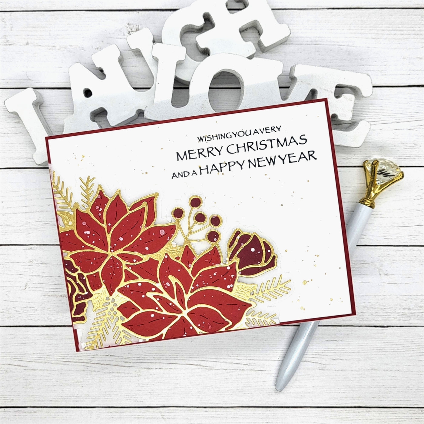 Good Tidings Sentiments Impress-ion Press + Foil Plates