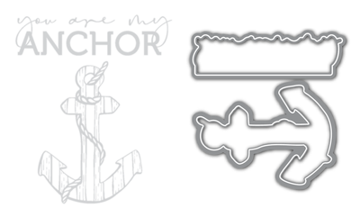 You Are My Anchor Impress-ion Press + Foil Plates and Coordinating Dies Bundle