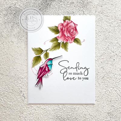 Trailing Hummingbird 4x6 Stamps