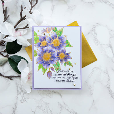 Clematis Impress-ion Press + Foil Plate