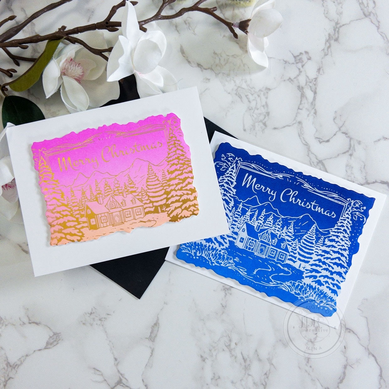 Merry Christmas Impress-ion Press + Foil Plate