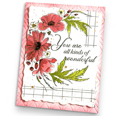 Wildflower Wreath Impress-ion Press + Foil Plates