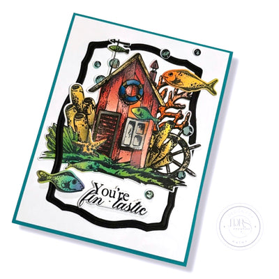 The Sea Shack Stamps, Layering Stencils, and Coordinating Dies Bundle