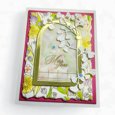 Wall Flower impress-ion Press + Foil Plate
