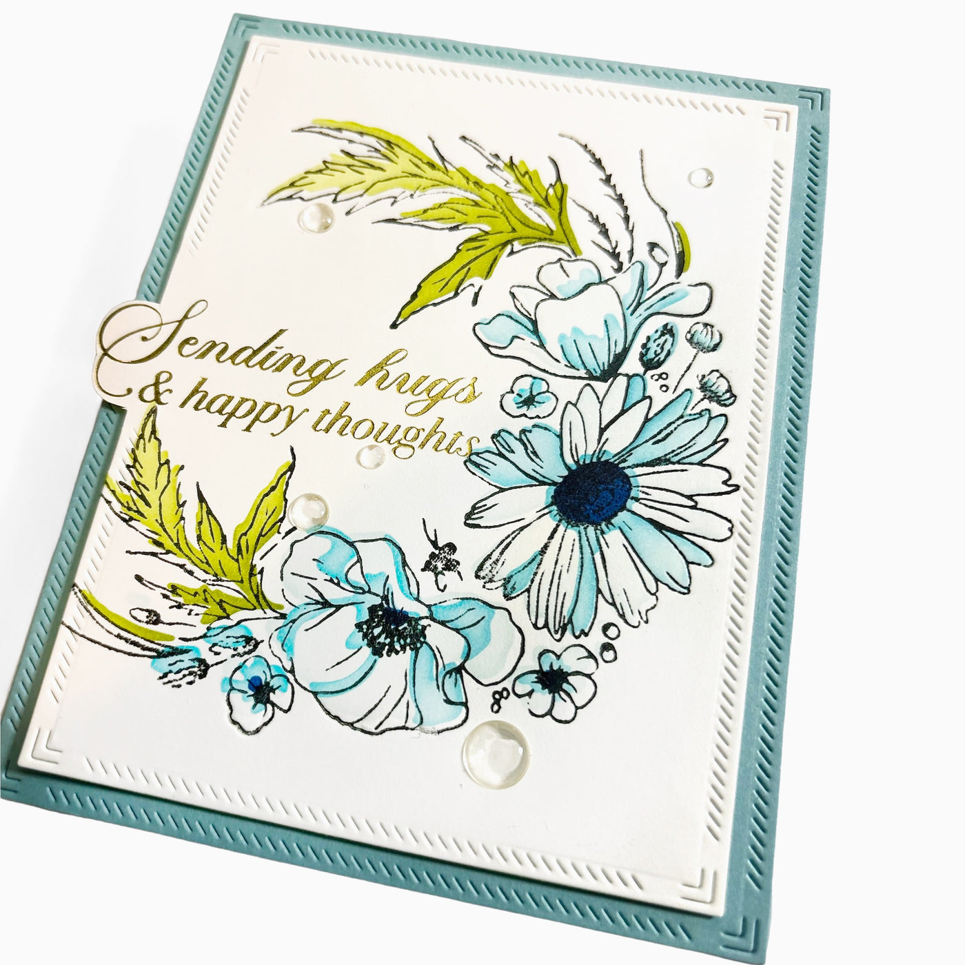 Wildflower Wreath Impress-ion Press + Foil Plates