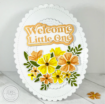 Delicate Stitches Scalloped Oval Dies