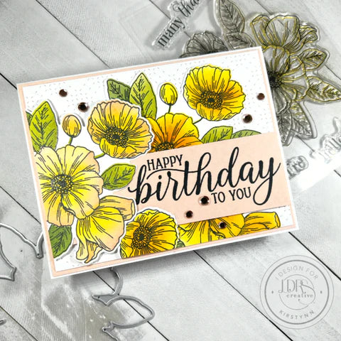 Poppy Posy Layering Stencils - 4 Pack