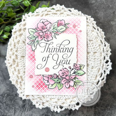 Apple Blossom Swag Impress-ion Press + Foil Plates, Dies, and Layering Stencils Bundle