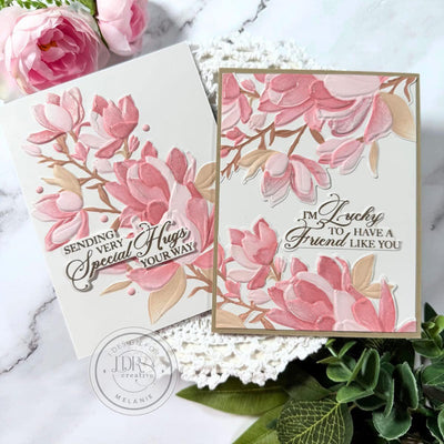 Sweet Magnolias 3D 6x6 Embossing Folder