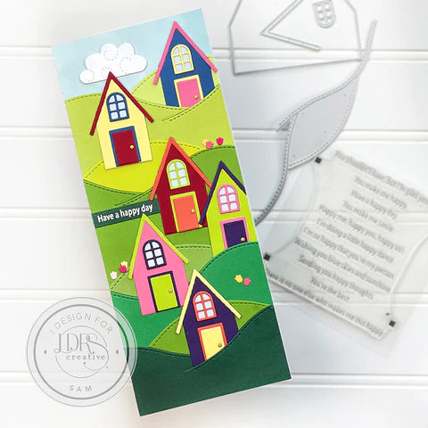 Happy Me, Happy You 4x4 Sentiment Stack Stamp