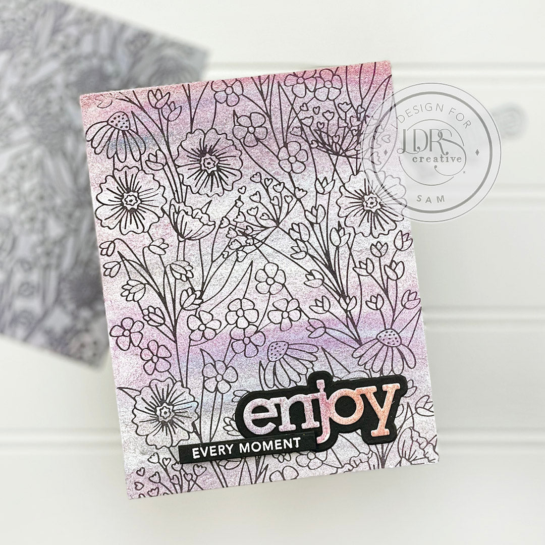 Wall Flower impress-ion Press + Foil Plate