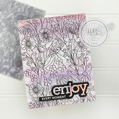 Wall Flower impress-ion Press + Foil Plate