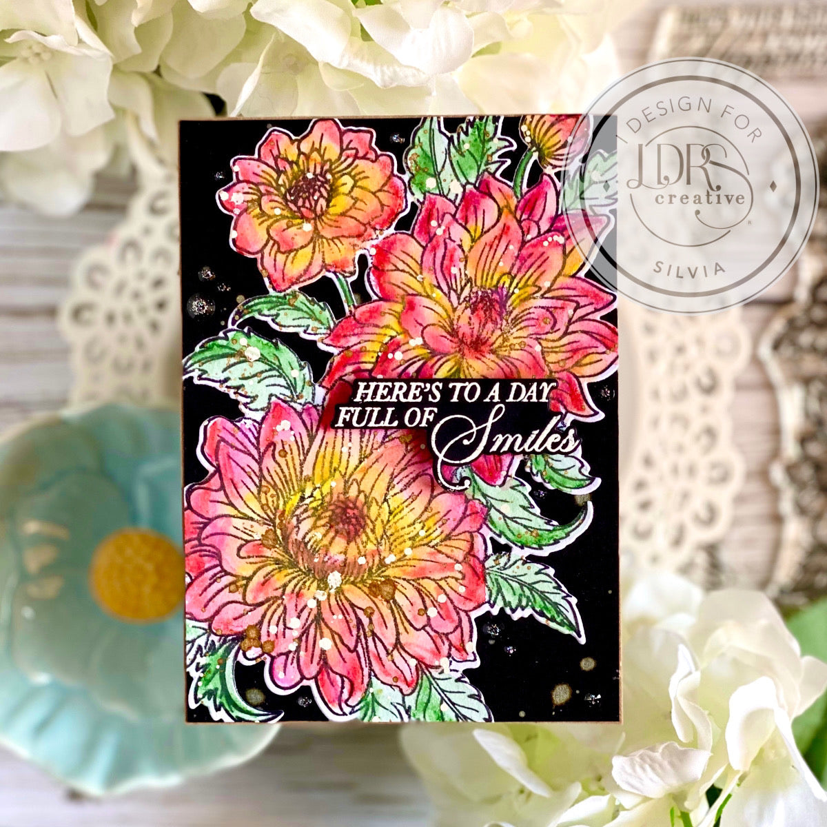 Delightful Dahlias Stamps, Layering Stencils, and Coordinating Dies Bundle