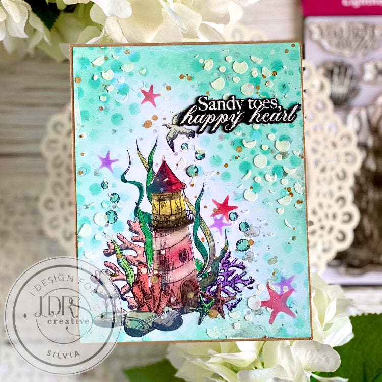 Lighthouse Stamps, Layering Stencils, and Coordinating Dies Bundle