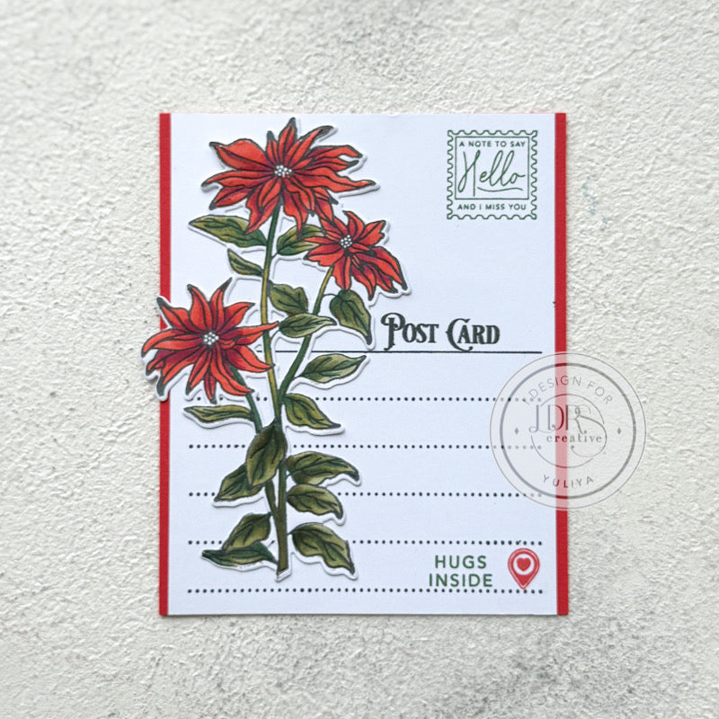 The Christmas Flower Impress-ion Press + Foil Plate and Coordinating Die Bundle