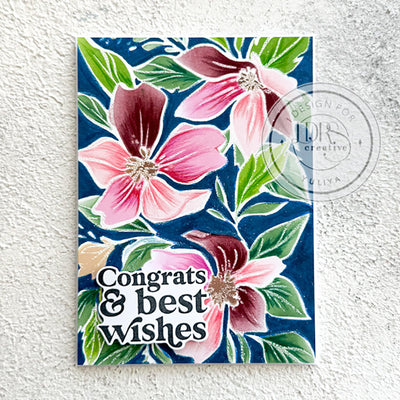 In the Garden Background Stamp and Layering Stencils Bundle