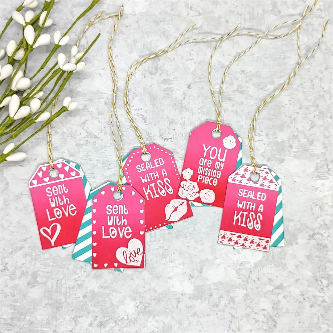 Love Gift Tag Stack 4x6 Stamps
