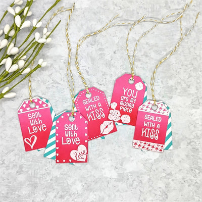 Love Gift Tag Stack 4x6 Stamps
