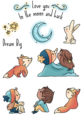 Dream Big 4x6 Stamps