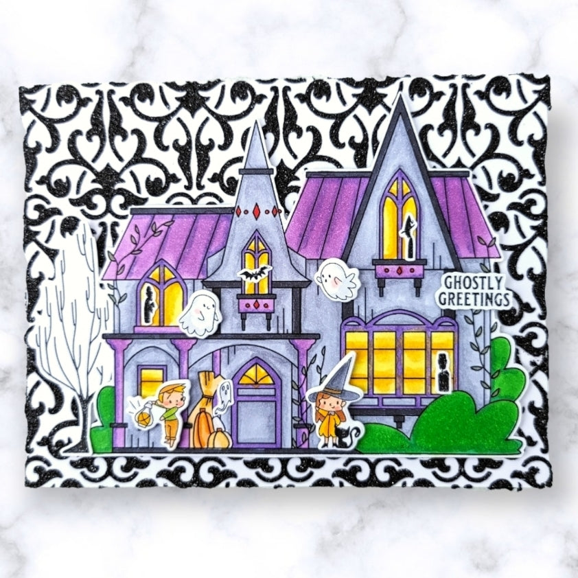Damask Stencil 6x6