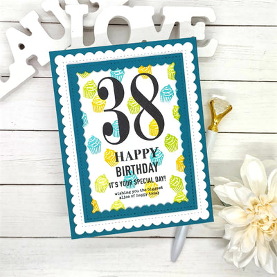 Natasha Numbers Jumbo 4x6 Stamps