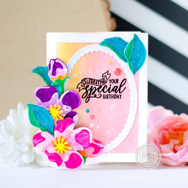 Delicate Stitches Scalloped Oval Dies