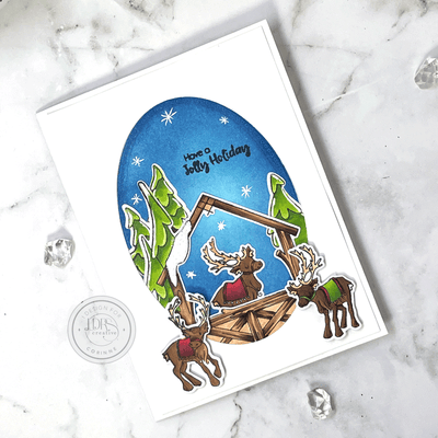 Christmas Stable 4x6 Stamps