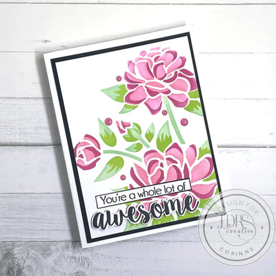 Gardenia Layering 6x6 Stencils - 4 Pack