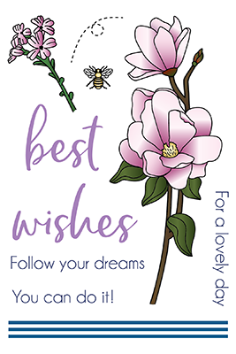 Magnolia 4x6 Stamps