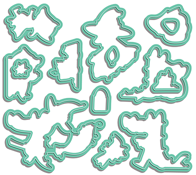 Spook Ya Later Alligator Coordinating Die Set