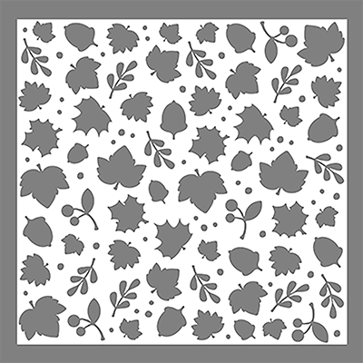 Leaves - 6x6 Stencil