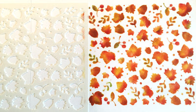 Leaves - 6x6 Stencil