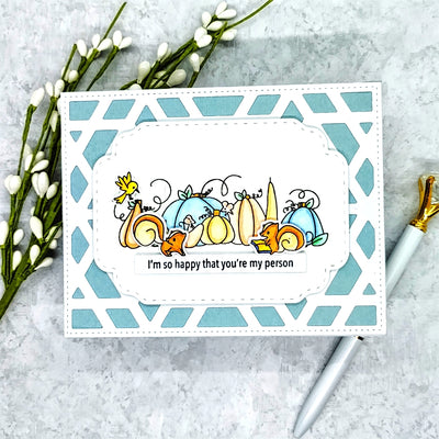 Happy Me, Happy You 4x4 Sentiment Stack Stamp