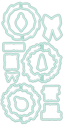 Peace & Joy Pirouette Coordinating Die Set